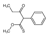 3-Oxo-2-phenyl-pentanethioic acid O-methyl ester_97703-46-3