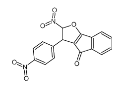 2-nitro-3-(4-nitro-phenyl)-2,3-dihydro-indeno[1,2-b]furan-4-one_97724-59-9