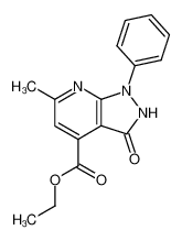 6-methyl-3-oxo-1-phenyl-2,3-dihydro-1H-pyrazolo[3,4-b]pyridine-4-carboxylic acid ethyl ester_97724-69-1