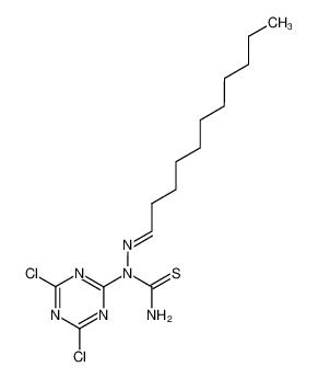 undecanal 2-(4,6-dichloro-[1,3,5]triazin-2-yl)-thiosemicarbazone_97725-60-5