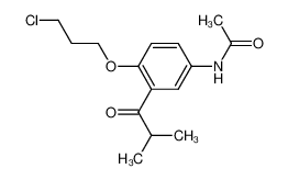 (4-Acetamino-2-isobutyryl-phenyl)-(3-chlor-propyl)-aether_97725-98-9