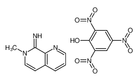 Picric acid; compound with 7-methyl-7H-[1,7]naphthyridin-8-ylideneamine_97732-18-8