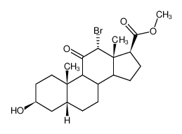 12α-Brom-3β-hydroxy-11-oxo-5β-aetiansaeure-methylester_97733-69-2