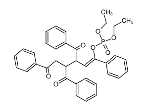 Phosphoric acid (Z)-3,4-dibenzoyl-6-oxo-1,6-diphenyl-hex-1-enyl ester diethyl ester_97734-27-5