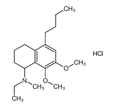 5-butyl-N-ethyl-7,8-dimethoxy-N-methyl-1,2,3,4-tetrahydronaphthalen-1-amine hydrochloride_97742-51-3