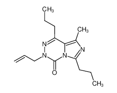 3-Allyl-8-methyl-1,6-dipropyl-3H-imidazo[1,5-d][1,2,4]triazin-4-one_97750-64-6