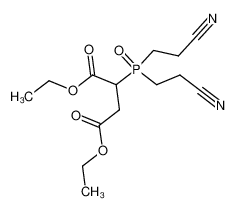 Bis-(2-cyan-ethyl)-(1,2-ethoxycarbonyl-ethyl)-phosphinoxid_97755-21-0