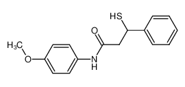 3-mercapto-3-phenylpropionic acid 4-methoxy-anilide_97755-65-2