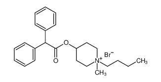 Piperidinium, 1-butyl-4-[(diphenylacetyl)oxy]-1-methyl-, bromide_97762-10-2