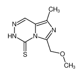 6-Methoxymethyl-8-methyl-3H-imidazo[1,5-d][1,2,4]triazine-4-thione_97763-77-4