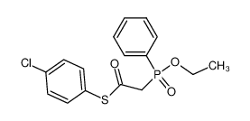 (Aethoxy-phenyl-phosphono)-essigsaeure-(thio-4-chlor-phenyl)-ester_97769-06-7