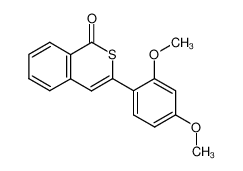 3-(2,4-dimethoxy-phenyl)-isothiochromen-1-one_97770-63-3