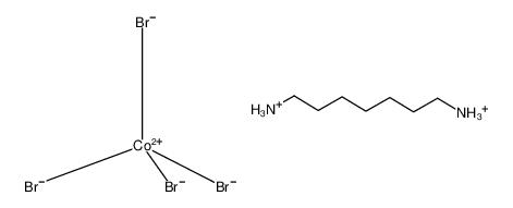 1,7-heptamethyleneammonium tetrabromocobaltate_97774-42-0