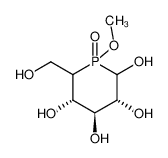 (5RS)-5-deoxy-5-C-(methoxyphosphinyl)-D-xylo-hexopyranose_97782-30-4