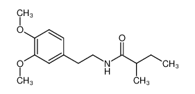 2-methyl-butyric acid-(3,4-dimethoxy-phenethylamide)_97796-97-9