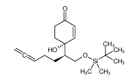 (R)-4-((R)-1-((tert-butyldimethylsilyl)oxy)hepta-5,6-dien-2-yl)-4-hydroxycyclohex-2-en-1-one_97798-25-9
