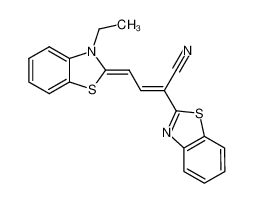 2-benzothiazol-2-yl-4-(3-ethyl-3H-benzothiazol-2-ylidene)-but-2-enenitrile_978-17-6