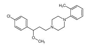 1-[3-(4-chloro-phenyl)-3-methoxy-propyl]-4-o-tolyl-piperazine_978-35-8
