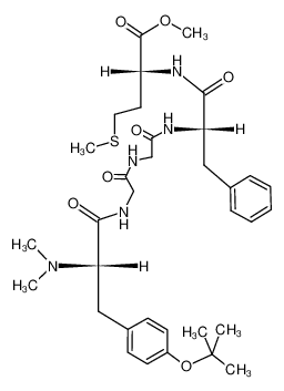 O-tert-Butyl-N,N-dimethyl-L-tyrosyl-glycyl-glycyl-L-phenylalanyl-D-methionin-methylester_97800-56-1