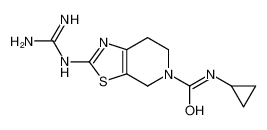 N-cyclopropyl-2-(diaminomethylideneamino)-6,7-dihydro-4H-[1,3]thiazolo[5,4-c]pyridine-5-carboxamide_97817-06-6