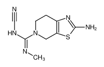 (Z)-2-amino-N-cyano-N'-methyl-6,7-dihydrothiazolo[5,4-c]pyridine-5(4H)-carboximidamide_97817-31-7