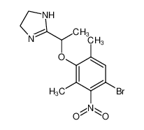 2-[1-(4-Bromo-2,6-dimethyl-3-nitro-phenoxy)-ethyl]-4,5-dihydro-1H-imidazole_97817-62-4