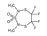 6,6,7,7-tetrafluoro-2,4-dimethyl-1,3,5,2,4-trithiadiazepane 3,3-dioxide_97820-07-0