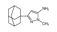 1H-Pyrazol-5-amine, 1-methyl-3-tricyclo[3.3.1.13,7]dec-1-yl-_97820-80-9