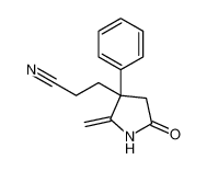 3-Pyrrolidinepropanenitrile, 2-methylene-5-oxo-3-phenyl-_97839-31-1
