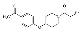 Piperidine, 4-(4-acetylphenoxy)-1-(bromoacetyl)-_97840-09-0