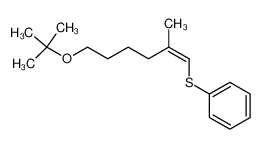 ((Z)-6-tert-Butoxy-2-methyl-hex-1-enylsulfanyl)-benzene_97856-65-0