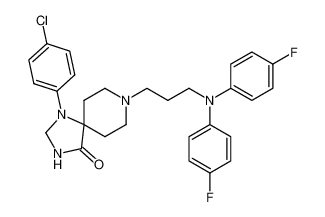 8-(3-(bis(4-fluorophenyl)amino)propyl)-1-(4-chlorophenyl)-1,3,8-triazaspiro(4.5)decan-4-one_97861-00-2