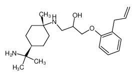 N1-(3-(o-allylphenoxy)-2-hydroxypropyl)-(E)-1,8-diamino-p-menthane_97879-25-9