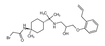 N8-(3-(o-allylphenoxy)-2-hydroxypropyl)-N1-(bromoacetyl)-(E)-1,8-diamino-p-menthane_97879-29-3