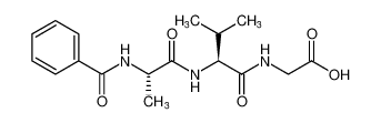 Glycine, N-[N-(N-benzoyl-L-alanyl)-L-valyl]-_97885-39-7