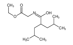 ethyl 2-[[4-methyl-2-(2-methylpropyl)pentanoyl]amino]acetate_97890-11-4