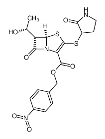 p-Nitrobenzyl(5R,6S)-6-[(R)-1-Hydroxyethyl]-2-(2-pyrrolidon-3-yl)thio-2-penem-3-carboxylate_97899-64-4