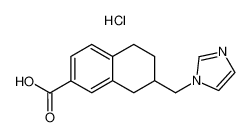 7-Imidazol-1-ylmethyl-5,6,7,8-tetrahydro-naphthalene-2-carboxylic acid; hydrochloride_97901-46-7