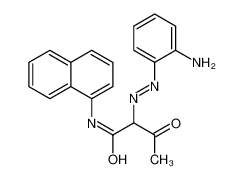2-[(2-aminophenyl)diazenyl]-N-naphthalen-1-yl-3-oxobutanamide_97908-11-7