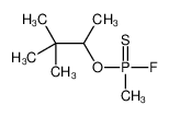 3,3-dimethylbutan-2-yloxy-fluoro-methyl-sulfanylidene-λ(sup)5(/sup)-phosphane_97931-17-4