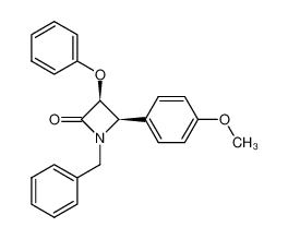 cis-1-(benzyl)-4-(p-methoxyphenyl)-3-phenoxy-2-azetidinone_97934-55-9