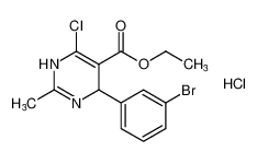 ethyl 4-(3-bromophenyl)-6-chloro-2-methyl-1,4-dihydropyrimidine-5-carboxylate hydrochloride_97935-01-8