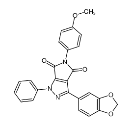 3-Benzo[1,3]dioxol-5-yl-5-(4-methoxy-phenyl)-1-phenyl-1H-pyrrolo[3,4-c]pyrazole-4,6-dione_97935-90-5