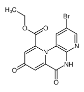3-Bromo-7,9-dioxo-9,10-dihydro-7H-1,4b,10-triaza-phenanthrene-5-carboxylic acid ethyl ester_97941-85-0