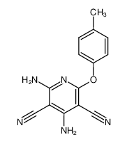 2,4-Diamino-6-(4-methylphenoxy)-3,5-pyridindicarbonitril_97942-84-2