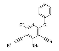 Potassium; 4-amino-3,5-dicyano-6-phenoxy-pyridin-2-olate_97942-94-4