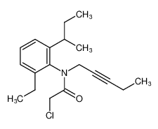 Acetamide, 2-chloro-N-[2-ethyl-6-(1-methylpropyl)phenyl]-N-2-pentynyl-_97947-49-4