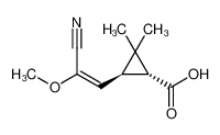 (1R)-trans-3-[(1E)-2-cyano-2-methoxyethenyl]-2,2-dimethylcyclopropanecarboxylic acid_97949-18-3