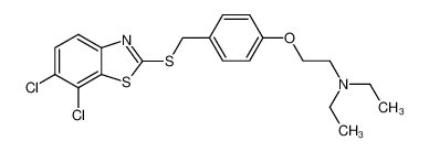 {2-[4-(6,7-dichloro-benzothiazol-2-ylsulfanylmethyl)-phenoxy]-ethyl}-diethyl-amine_97951-34-3