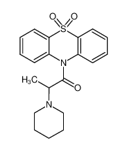 10-(2-piperidin-1-yl-propionyl)-10H-phenothiazine 5,5-dioxide_97951-64-9